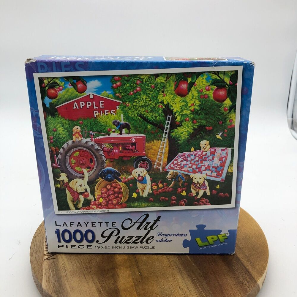 Lafayette Art 1000 Piece Jigsaw Puzzle "Farm Hands" 19 x 25 Animals New